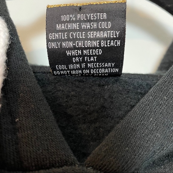 South Pole Black Hoodie w/ White Drawstring Sz.XL - Picture 7 of 11